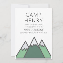 Camp Födelsedagsfest inbjudan