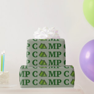 CAMP Grönt Tält sommarcampingutrustning utomhus Presentpapper