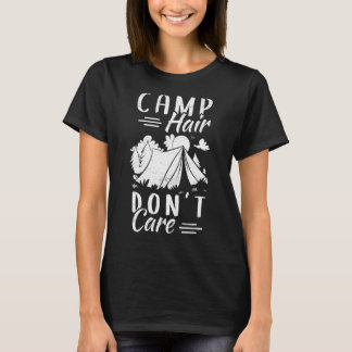 Camp Hair Camper Camp Vacation för utomhusbruk T Shirt