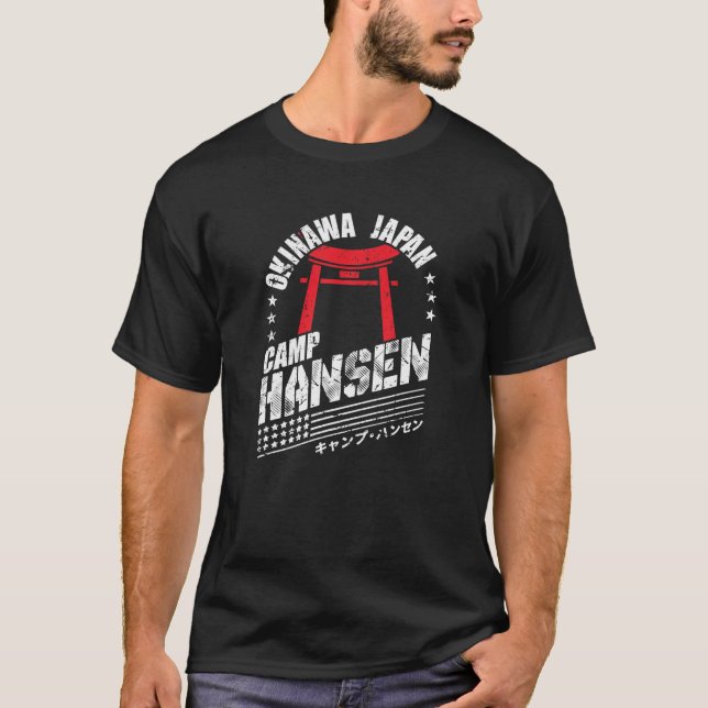 Camp Hansen Okinawa Japan T Shirt (Framsida)