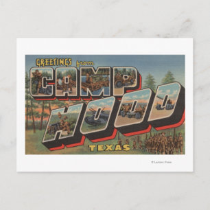 Camp Huva, Texas - Large Brev Scenes Vykort