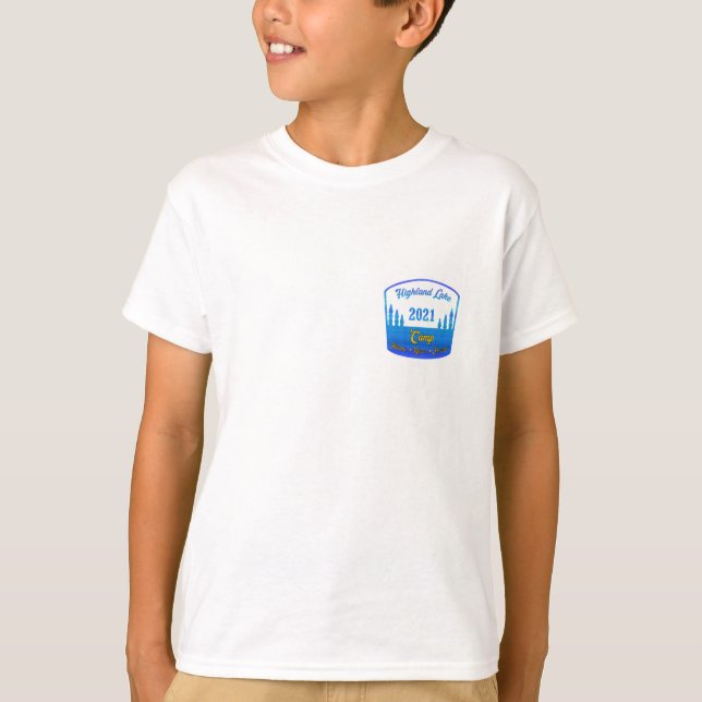 Camp Kassa 2021 Blue Front/Back T-Shirt (Framsida)
