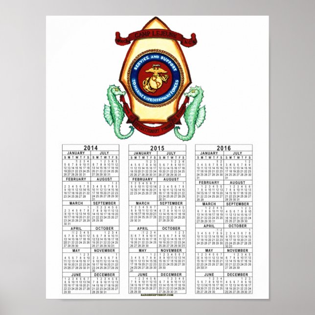 CAMP LEJEUNE POSTER (Framsidan)