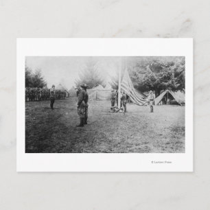 Camp Lewis, WA - Soldater tar amerikanska Vykort
