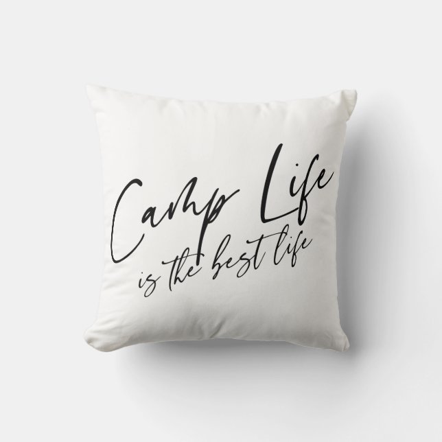 Camp Life är det bästa livet Kudde (Framsida)