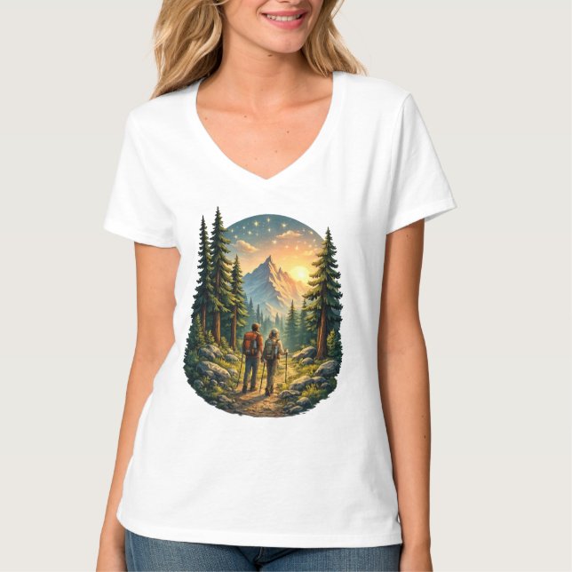 Camp Life Feels Right – Sunlit Path Tee USA (Framsida)
