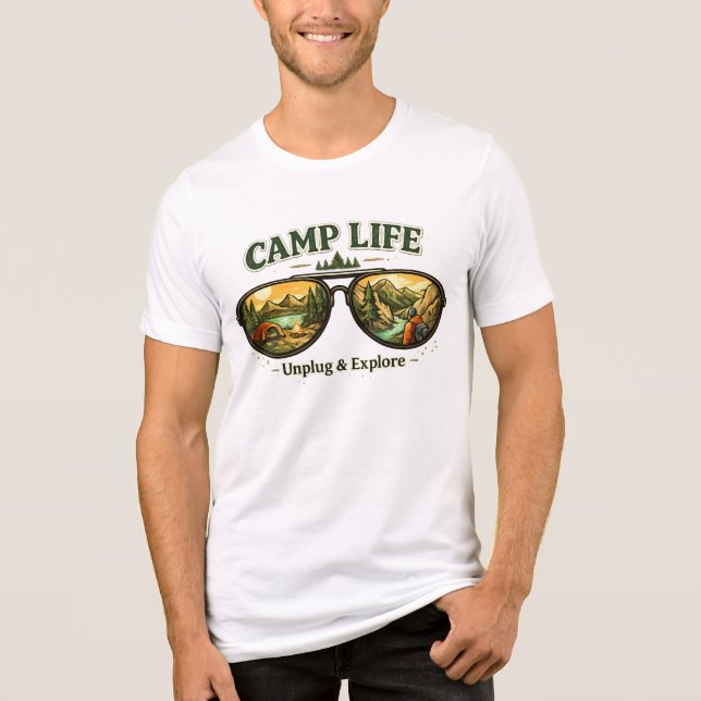Camp Life Feels Right Tri-Blend T-Shirt USA (Framsida)