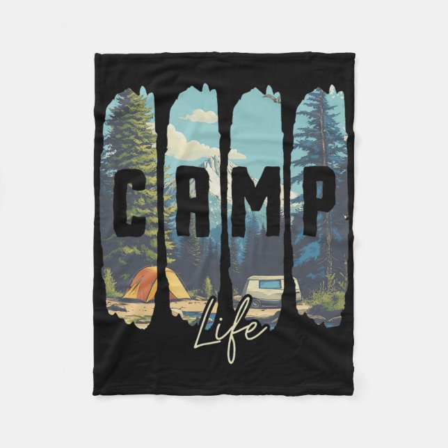 Camp Life  Fleecefilt (Framsidan)