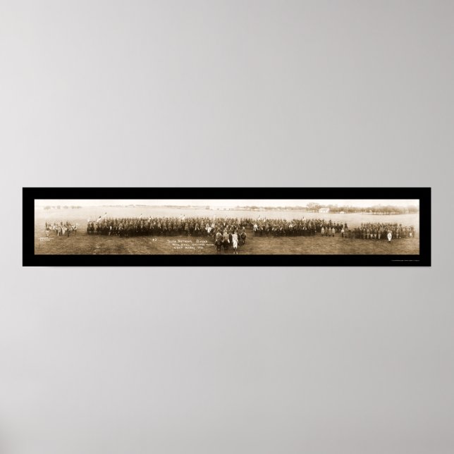 Camp Mabry TX Guard Photo 1921 Poster (Framsidan)