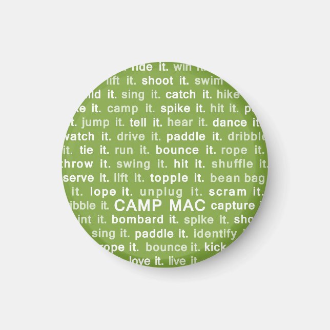 Camp Mac Magnet (Grönten gör det) (Framsidan)