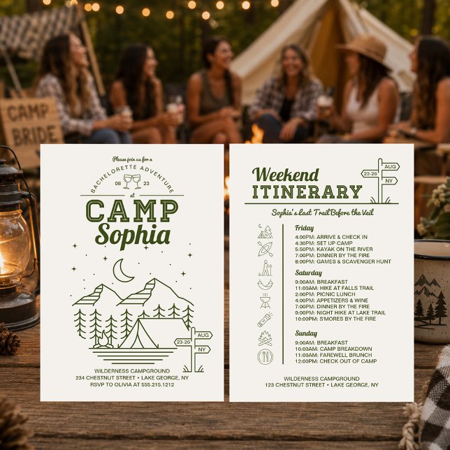 Camp Möhippa Aktivitetsplan Camping Inbjudningar (Skapare uppladdad)