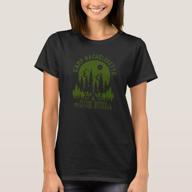 Camp Möhippa Bröllop Brud Fest Matcher T Shirt (Framsida)