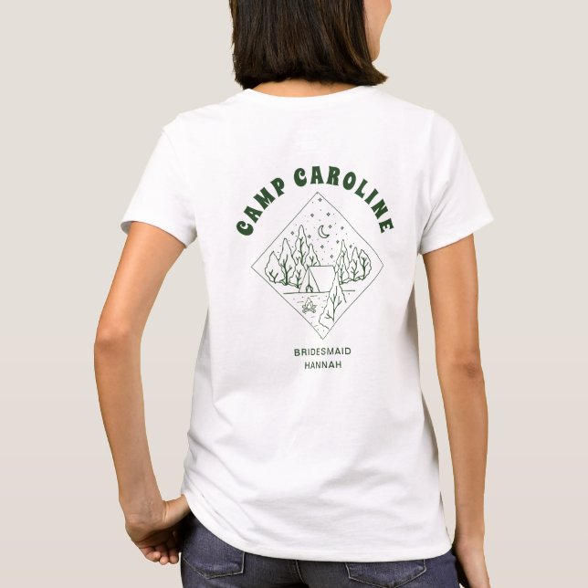 Camp Möhippa Brudtärna Anpassad T Shirt (Baksida)