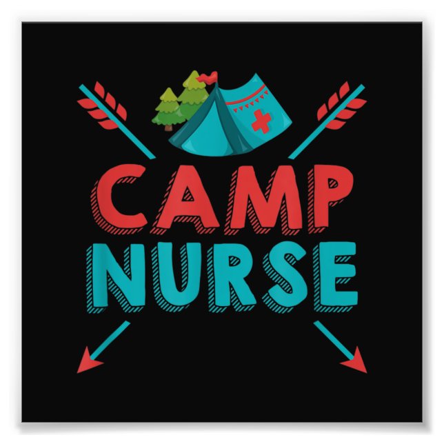Camp Nurse Nursing RN Appreciation Camping Fototryck (Framsidan)