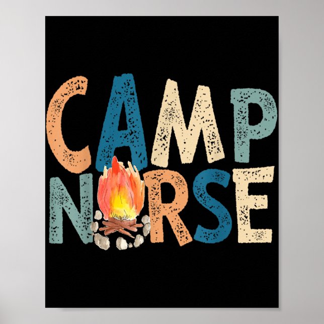 Camp Nurse Retro Poster (Framsidan)