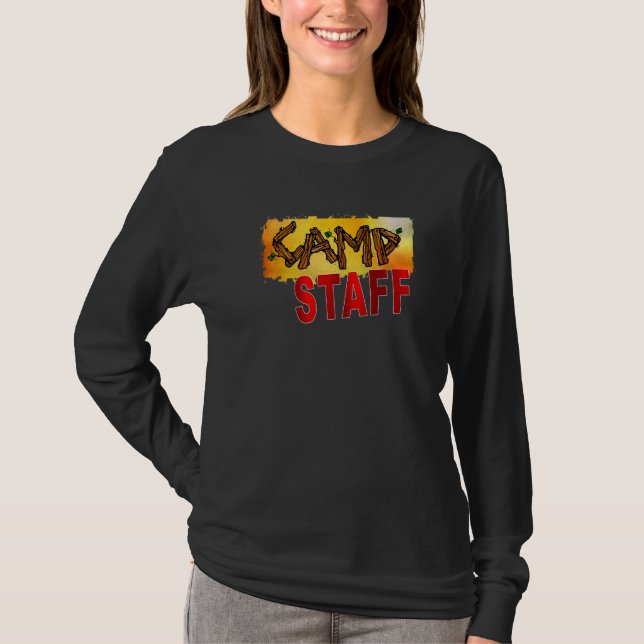 Camp-personalens sommarcampingvärdpersonalråd T Shirt (Framsida)