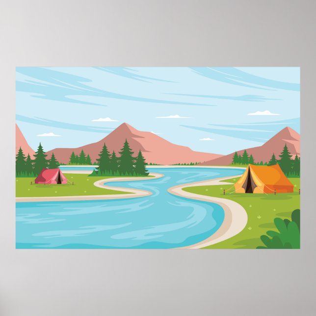 Camp-plats Poster (Framsidan)