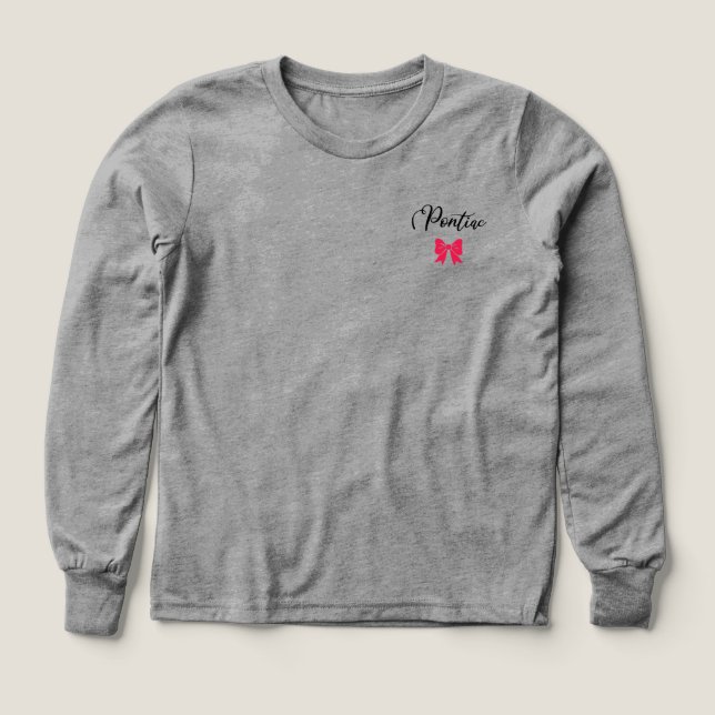 Camp Pontiac Bow Shirt T Shirt (Design framsida)