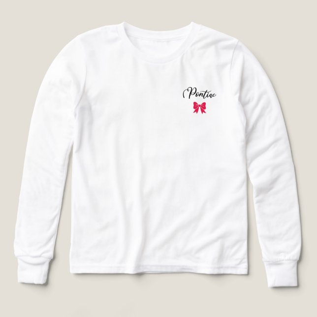 Camp Pontiac Bow Shirt T Shirt (Design framsida)