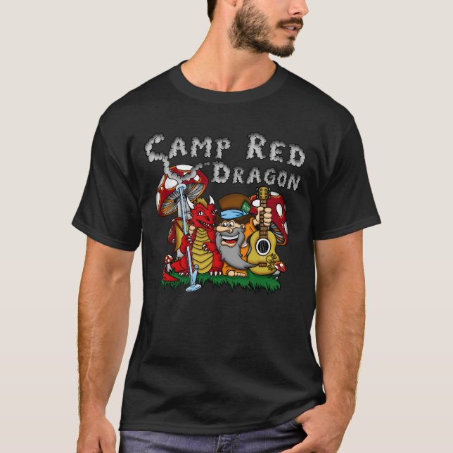 Camp Red Dragon 2025 B.A.T. Black D/S T-Shirt (Framsida)