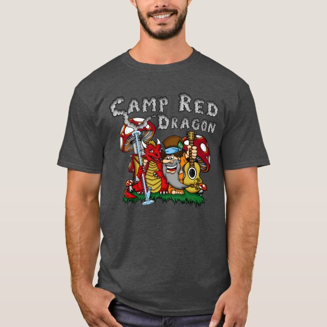 Camp Red Dragon 2025 B.A.T. Charcol D/S T-Shirt (Framsida)