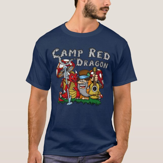Camp Red Dragon 2025 B.A.T. Navy D/S T-Shirt (Framsida)