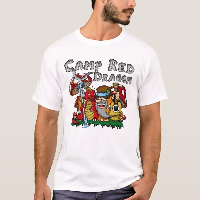 Camp Red Dragon 2025 B.A.T. White D/S T-Shirt (Framsida)