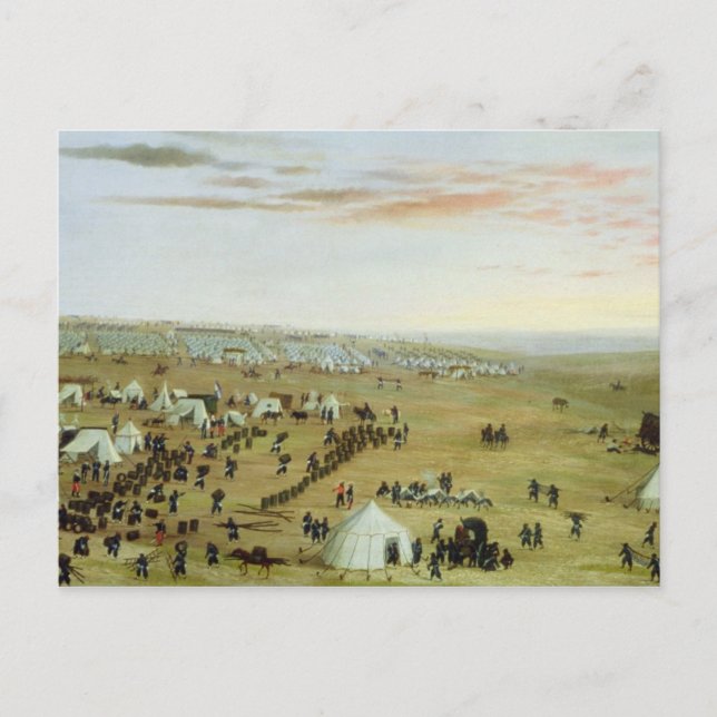 Camp, Rio Grande, Brasilien, 1865 (olja) Vykort (Framsida)