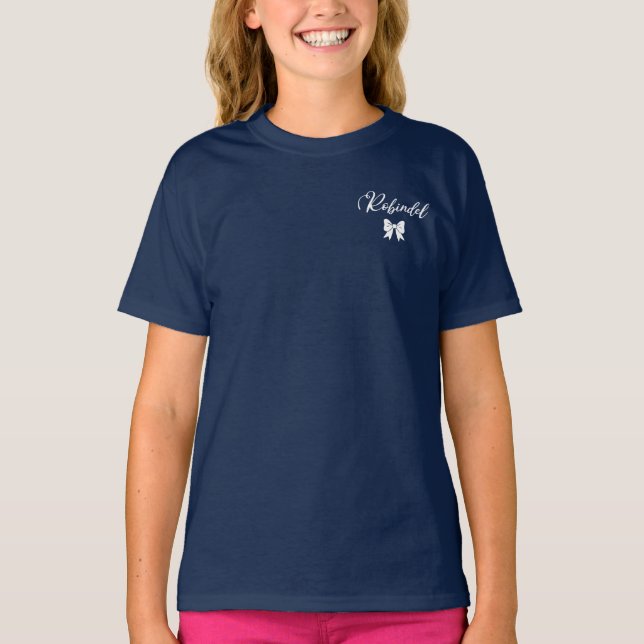 Camp Robindel Bow Design T Shirt (Framsida)