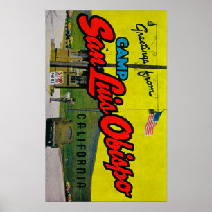 Camp San Luis Obispo, Kalifornien Poster