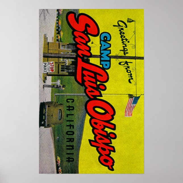 Camp San Luis Obispo, Kalifornien Poster (Framsidan)