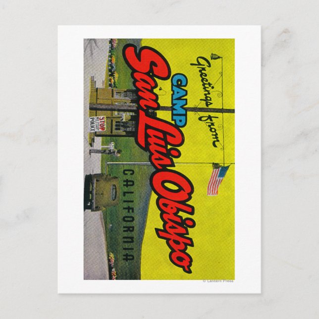 Camp San Luis Obispo, Kalifornien Vykort (Framsida)