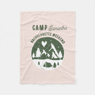 Camp Sängkammarfest Campa Helg Pink Fleecefilt