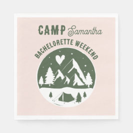 Camp Sängkammarfest Campa Helg Vecka Rosa Pappersservett
