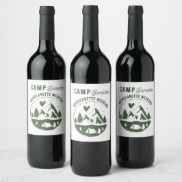 Camp Sängkammarfest Campa Helgen Vinflaska Etikett
