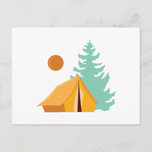 Camp Scene Vykort