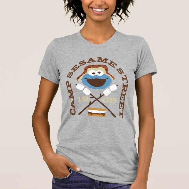 Camp Sesame Street 1969 T Shirt (Framsida)