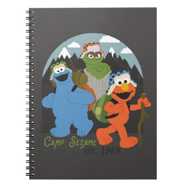 Camp Sesame Street EST. 1969 Anteckningsbok (Framsidan)
