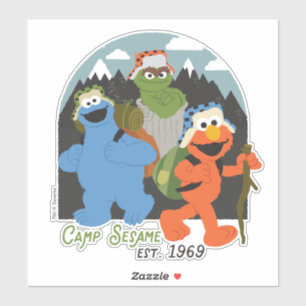 Camp Sesame Street EST. 1969 Klistermärken