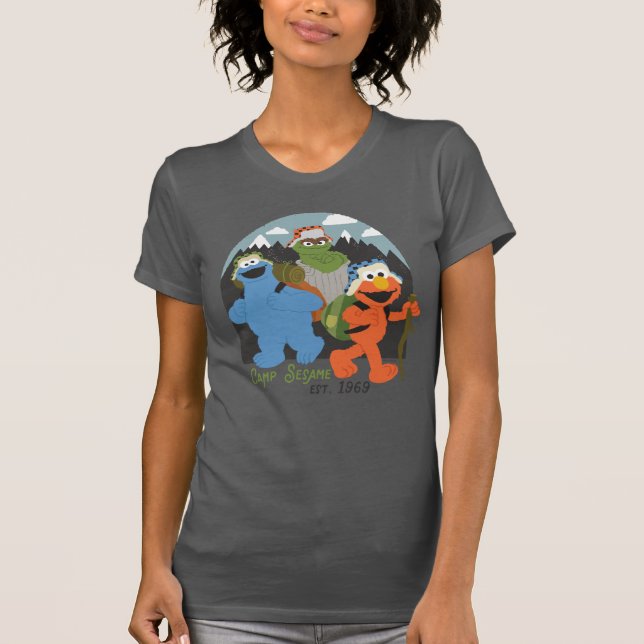 Camp Sesame Street EST. 1969 T Shirt (Framsida)