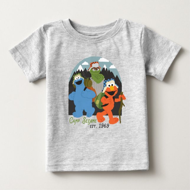 Camp Sesame Street EST. 1969 T Shirt (Framsida)