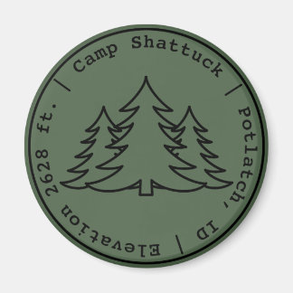 Camp Shattuck - Logotypen Frimärke - Magnet