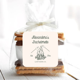 Camp Sistparty  Fyrkantigt Klistermärke