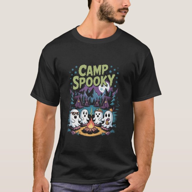 Camp Spooky Summerween Halloween T Shirt (Framsida)