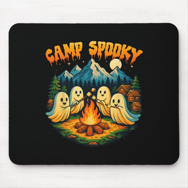 Camp Spooky Summerween Summer Halloween Cute Ghost Musmatta (Framsidan)