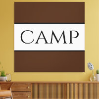 CAMP Sporty Retro Bold Brown White Wide Rand