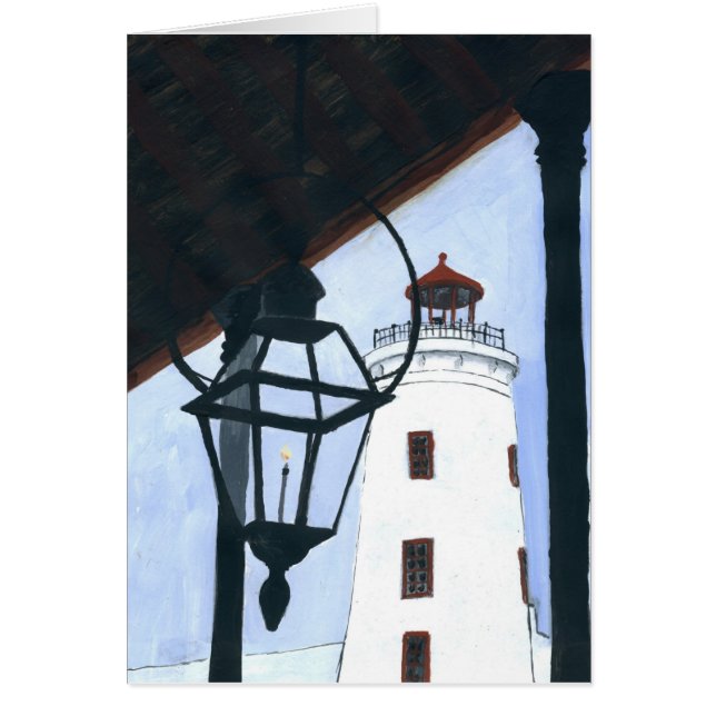 Camp Street Lighthouse Hälsningskort (Framsidan)