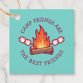 Camp-vänner är de bästa vänner gåvor etiketter