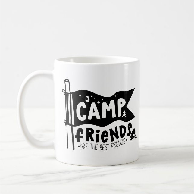Camp-vänner är de bästa vänner kaffemugg (Vänster)