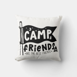 Camp-vänner är de bästa vänner kudde
